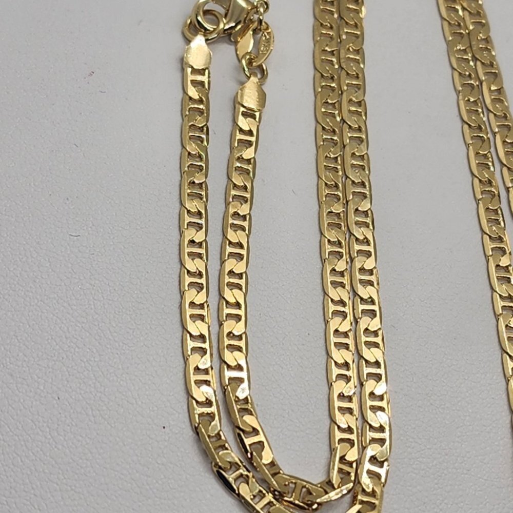 Brand New Brazilian 18k Gold Filled Baby Blue Evil Eye Necklace - Picture 3 of 4